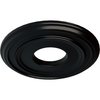 Ekena Millwork Classic Ceiling Medallion (Fits Canopies up to 7 1/4"), 12 3/8"OD x 4"ID x 1 1/8"P CM12CLBLF